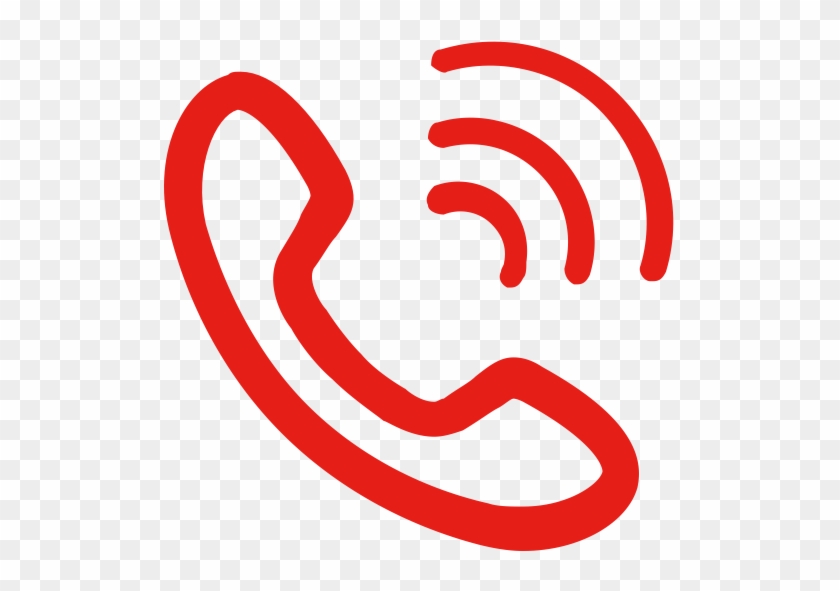 Call, Fax, Mail Icon - Red Call Icon Png #1350537