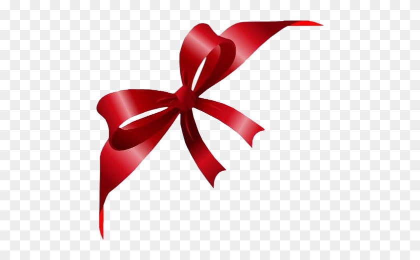 Christmas Ornament Border Png - Red Ribbon Vector #1350579