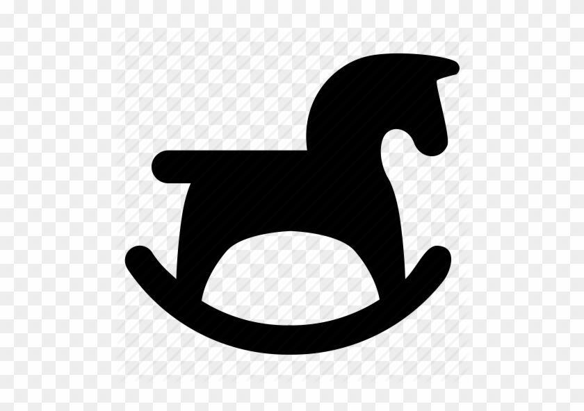 Download Rocking Horse Silhouette Clipart Rocking Horse - Toy Icon #1350625