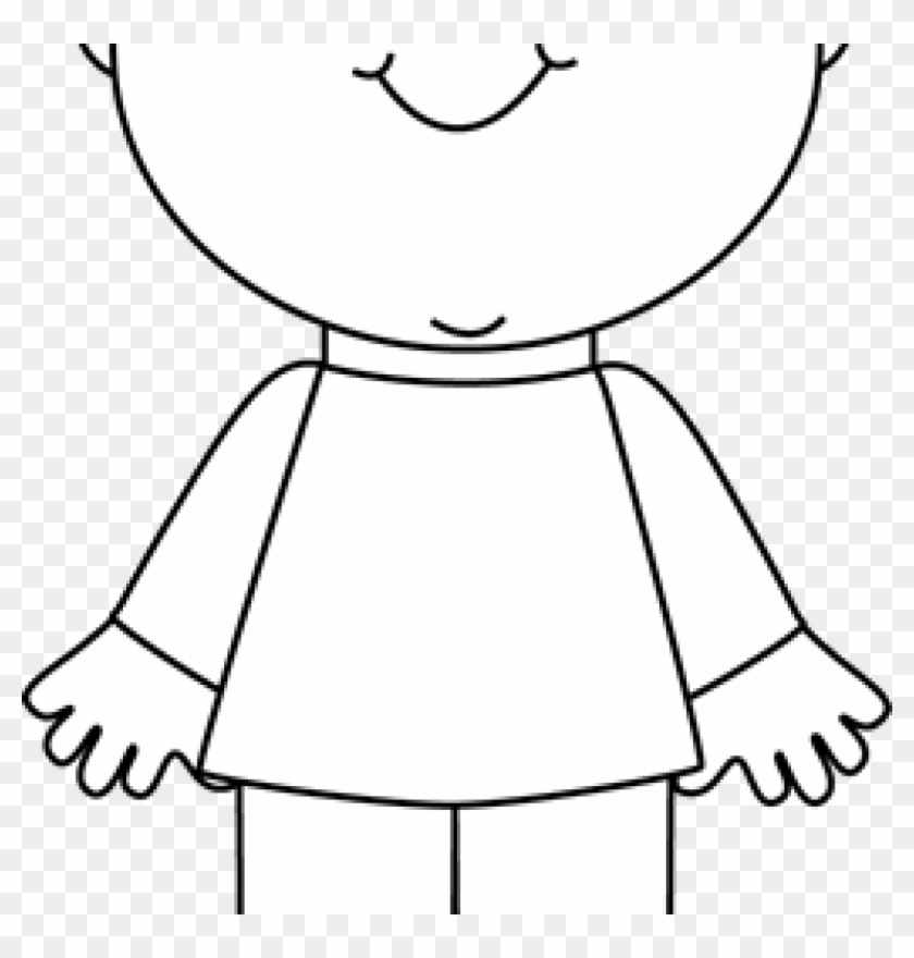 Child Clipart Black And White Black And White Happy - Black And White People Clipart #1350636