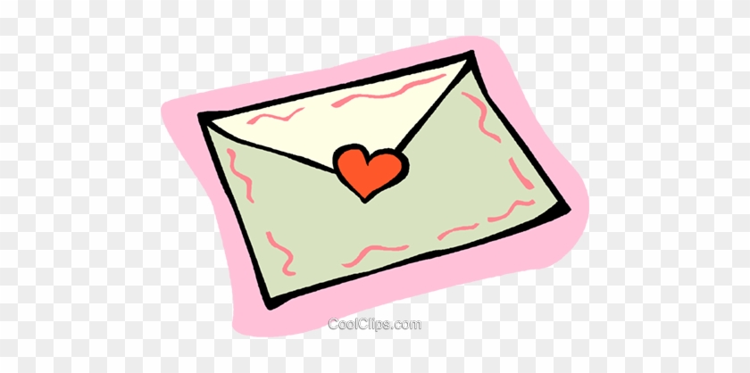 Valentine Card Royalty Free Vector Clip Art Illustration - Envelope Clip Art #1350649