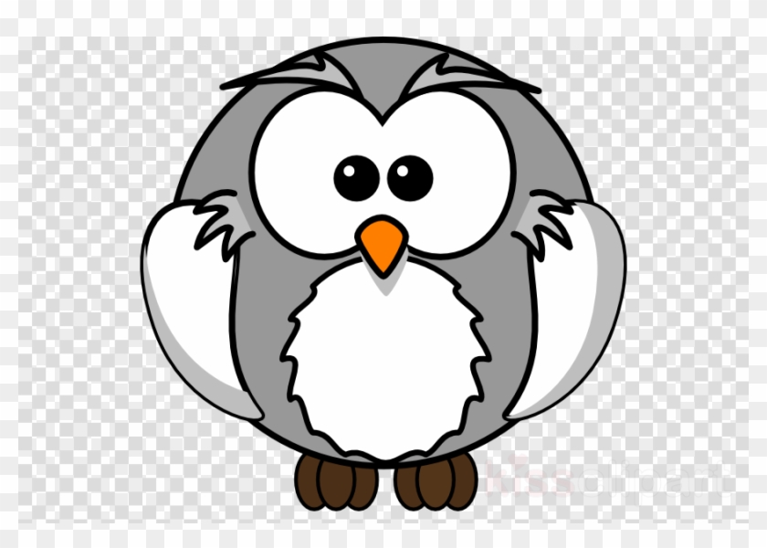 Download Grey Cartoon Owl Clipart Tawny Owl Clip Art - Owl On Book Shower Curtain #1350669