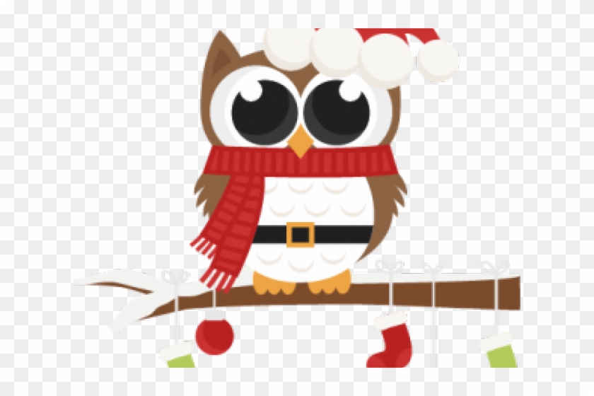 Owl Clipart Holiday - Christmas Owls Coloring Pages #1350673