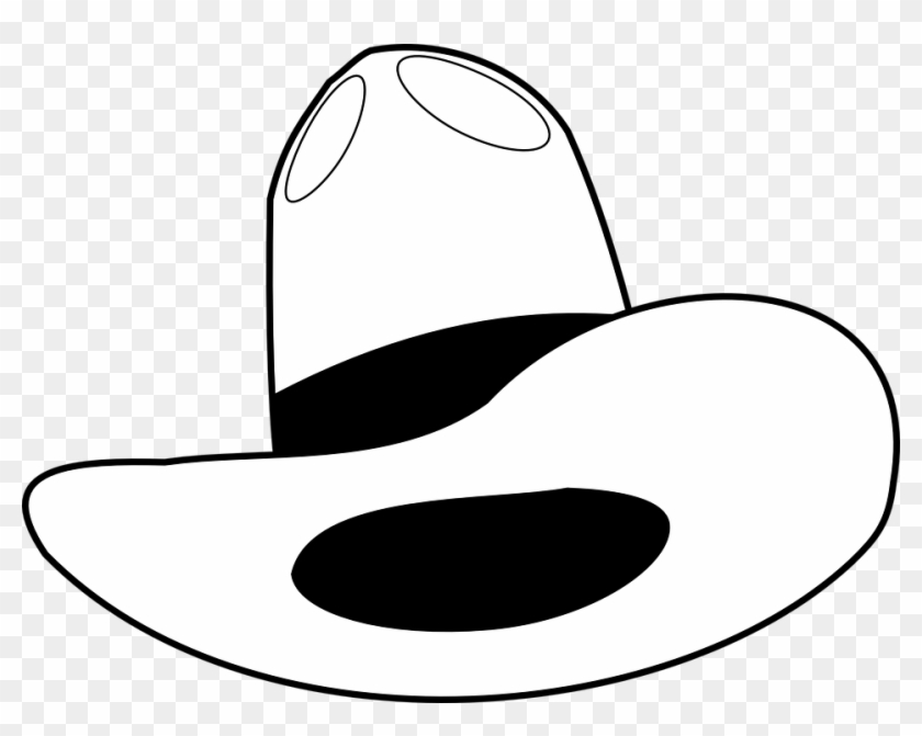 Drawing Cowboy Hat Cowboy Hat Cowboy Boot - Cowboy Hat Clipart White #1350717