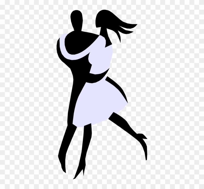 Vector Illustration Of Ballroom Dancer Dancing In Dance - Dance Vector #1350878