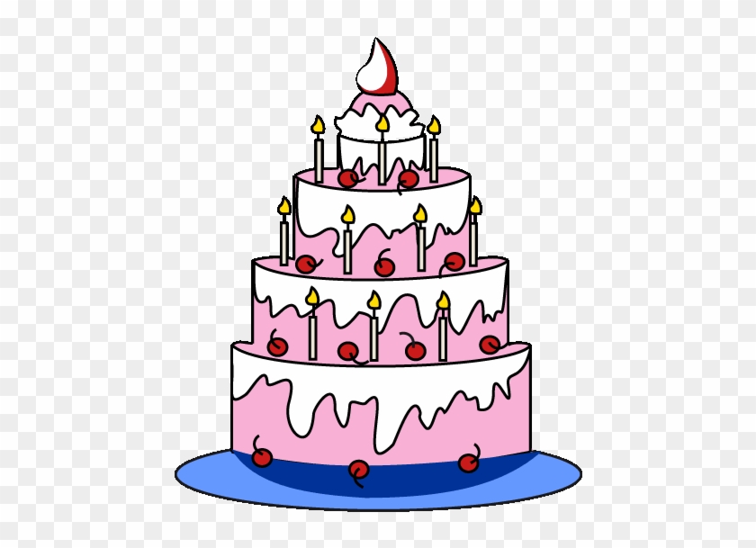 Drawn Candle Simple - Happy Birthday Cakes Drawings Step By Step - Free  Transparent PNG Clipart Images Download