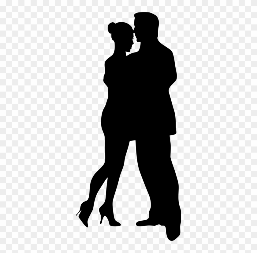 Silhouette Partner Dance Ballroom Dance Drawing - Couple Dancing Silhouettes Transparent #1350890