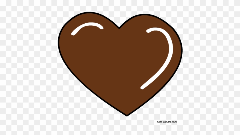 Heart In Brown Color, Free Clipart - Color #1350987