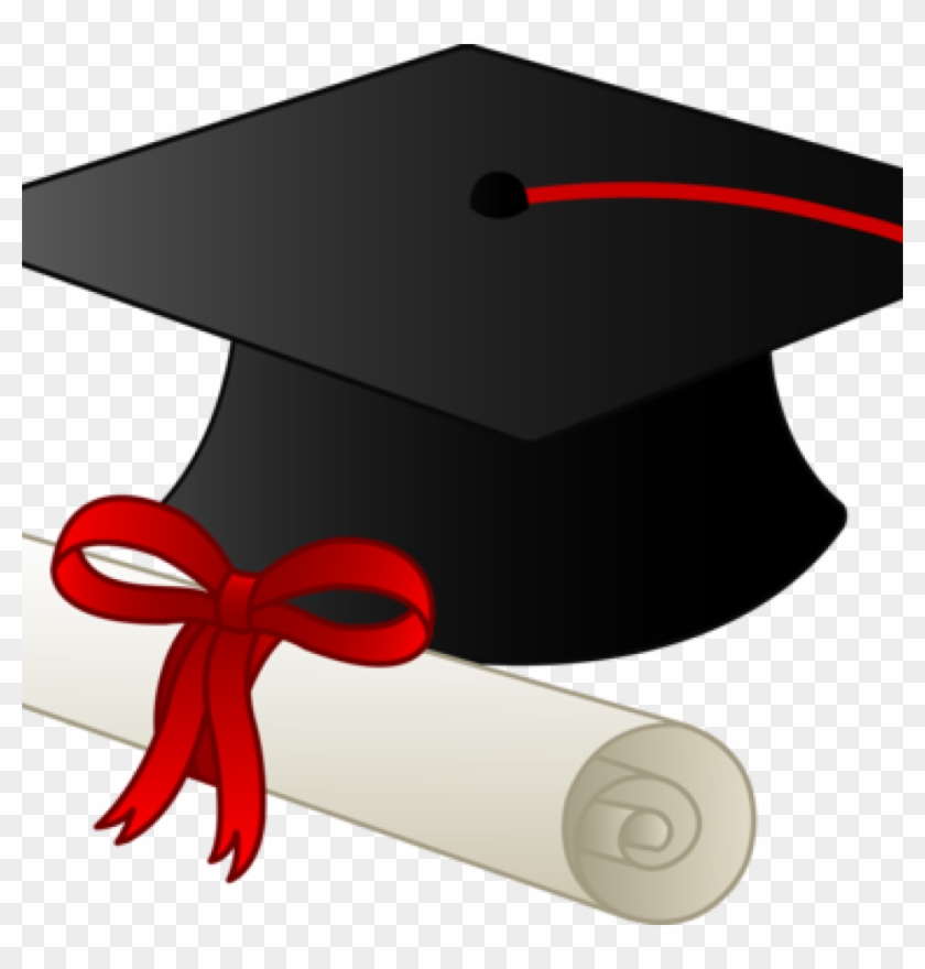 Clipart Black And White College Diploma Clipart - Graduation Cap #1351067