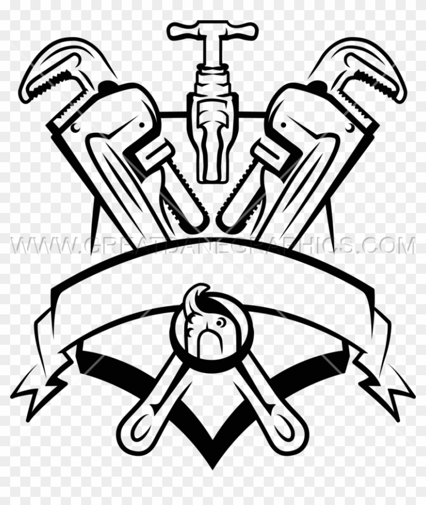 Banner Plumbers Crest Production Ready Artwork For - Vinyl Cutter #1351120