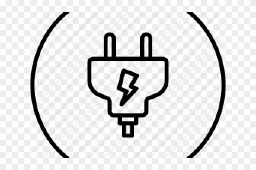 Plug Clipart Current Electricity - Power Source Icon Png #1351160