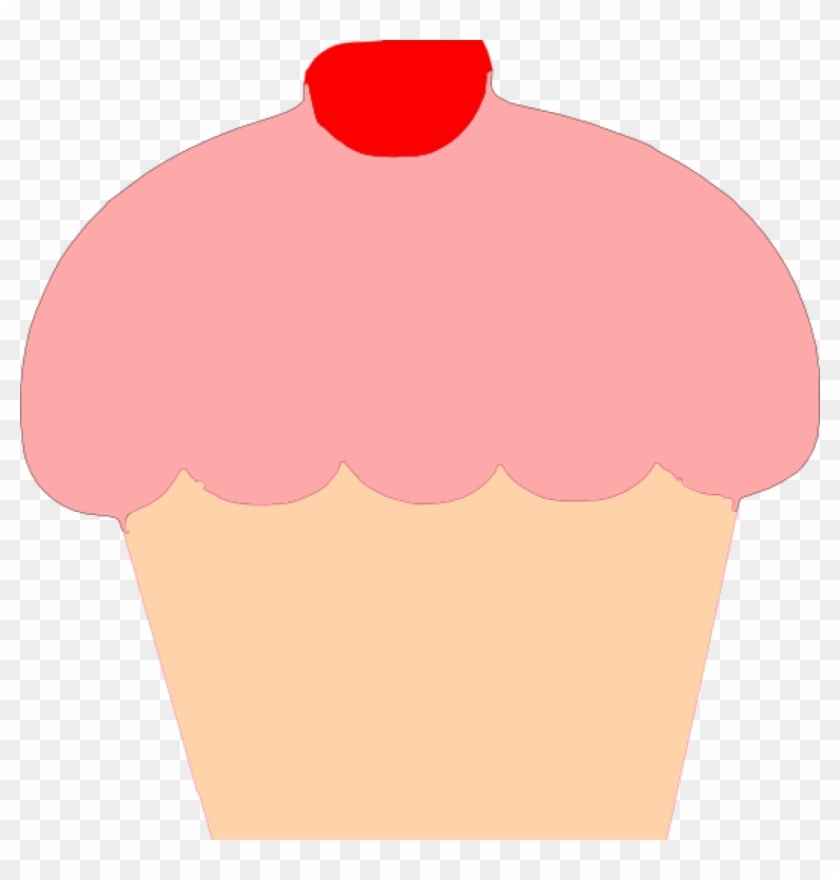 Pink Cupcake Clipart Pink Frosting Cupcake Clip Art - Clip Art #1351184