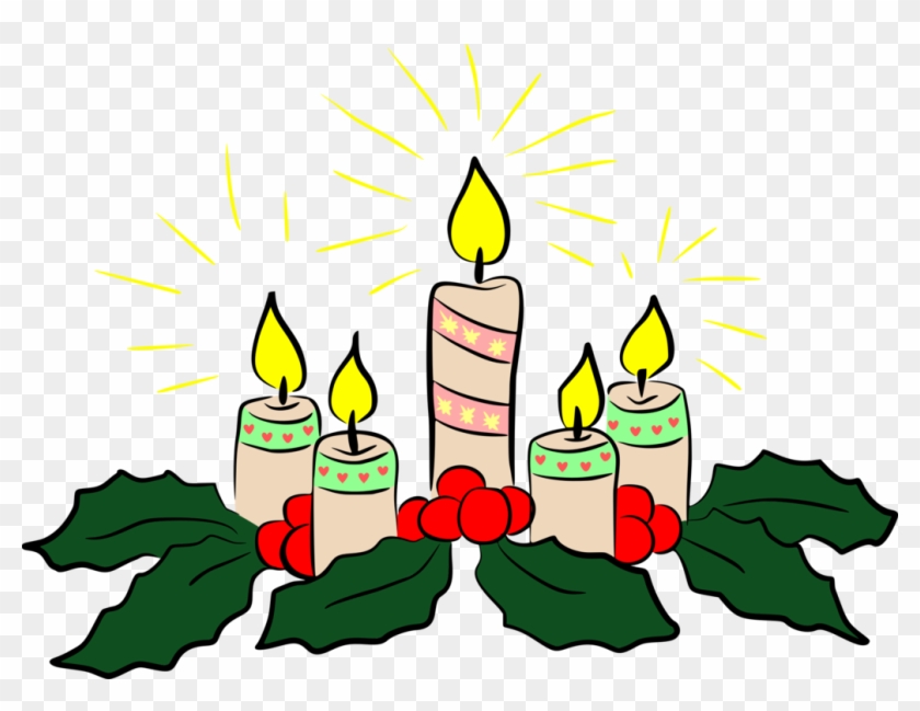 Candle Light Advent Wreath Askartelu - Christmas Candles Clip Art #1351228