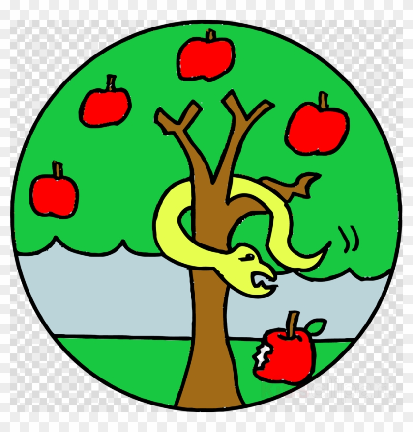 Apple Tree Clipart Advent Clip Art - Tree Apple Snake Cartoon #1351237