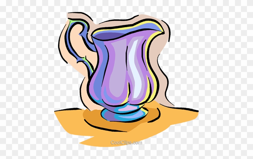 Water Pitcher Royalty Free Vector Clip Art Illustration - Water Pitcher Royalty Free Vector Clip Art Illustration #1351448