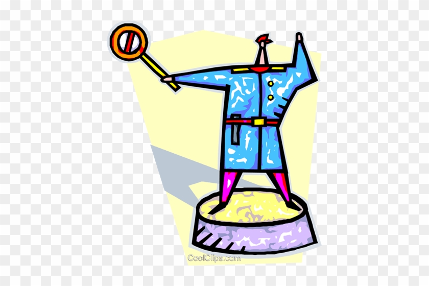 Traffic Cop Royalty Free Vector Clip Art Illustration - Traffic Cop Royalty Free Vector Clip Art Illustration #1351501