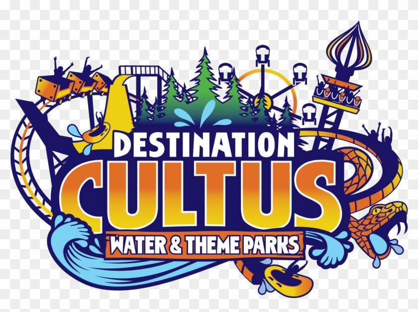 Dc Logo Detailed Full-colour - Water Theme Park Logo #1351583