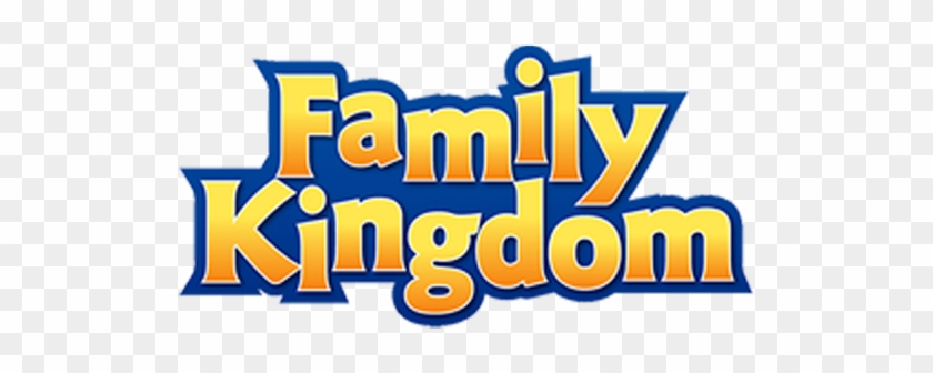 Vector Black And White Download Kingdom And Splashes - Family Kingdom Amusement Park Logo #1351597