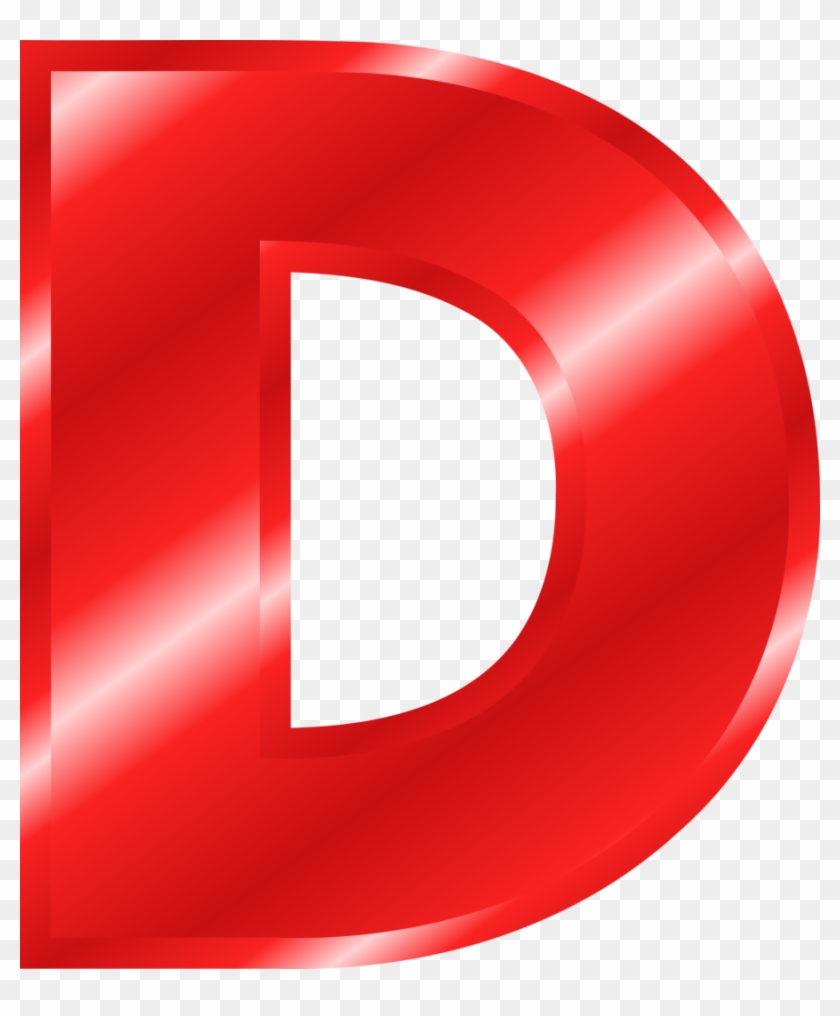 Big Red Letter D Clipart Letter Alphabet Clip Art - Letra D Color Rojo #1351723