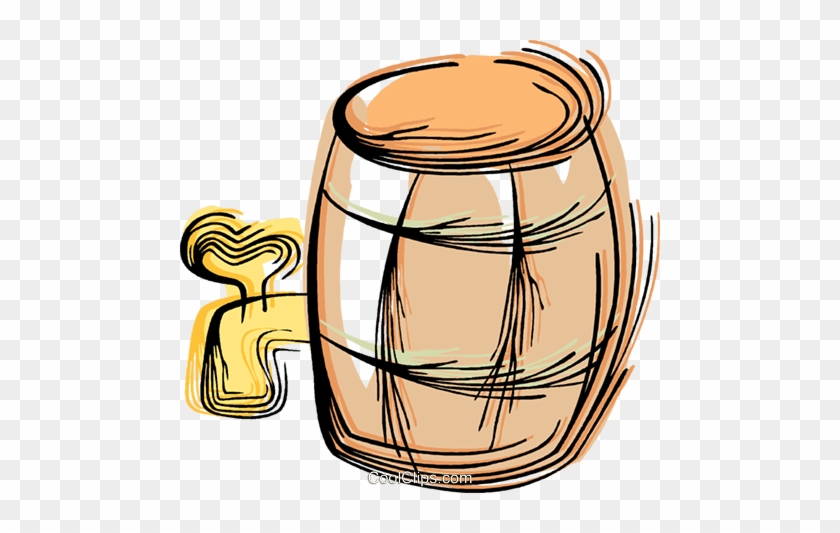 Barrel Of Beer Royalty Free Vector Clip Art Illustration - Barril De Cerveja Png #1351729