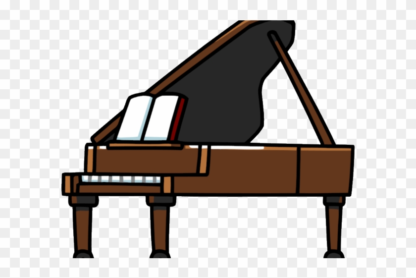 Piano Clipart Harpsichord - Grand Piano Cartoon Png #1351777