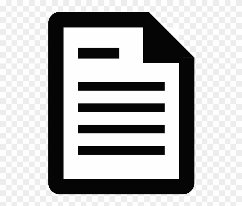 Sign Up - Document Icon White Png #1351778