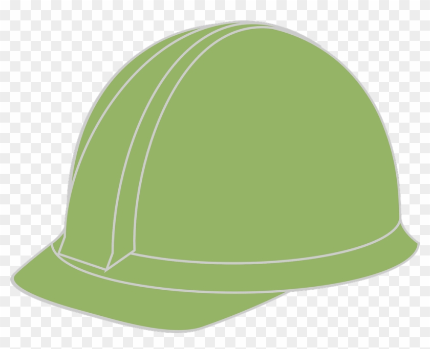 Green Clipart Hard Hat - Green Hard Hat Clip Art #1351847