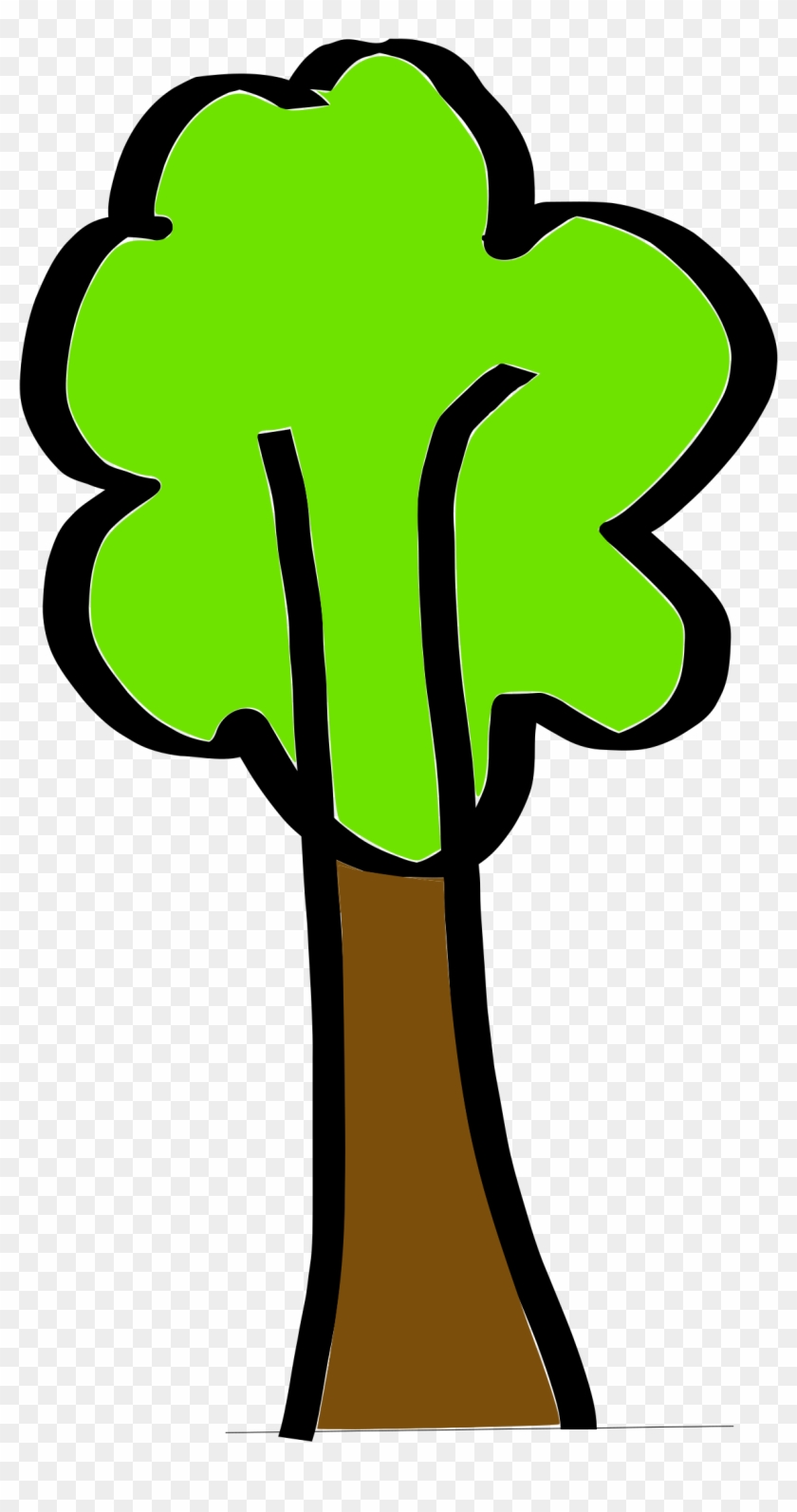 Tree Drawing Computer Icons Root Document - Simple Tree Clipart #1351908