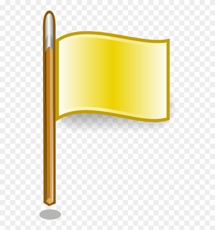 File - Flag-yellow - Svg - Small Yellow Flags #1351954
