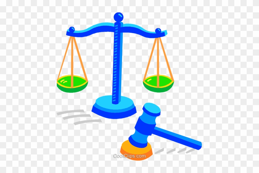 Scales Of Justice Royalty Free Vector Clip Art Illustration - Respect The Law Clipart #1352041