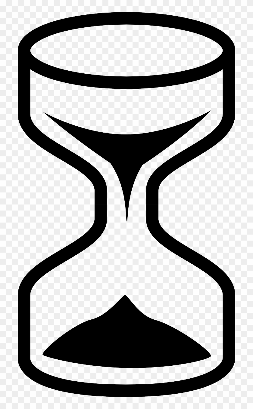 Time Clipart Sand - Black And White Timer #1352049