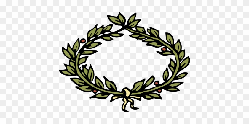 Laurel Wreath Bay Laurel Olive Wreath Crown - Corona D Alloro Disegno #1352055