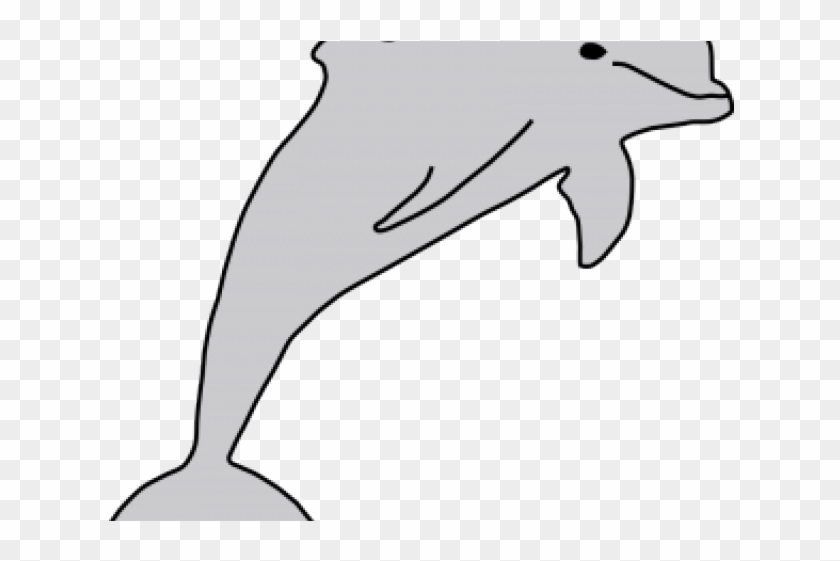 Fins Clipart Jumping Dolphin - Clip Art #1352096