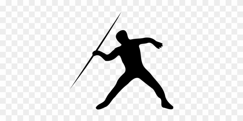 Track & Field Sports Running Sprint Silhouette - Javelin Throw Silhouette #1352099