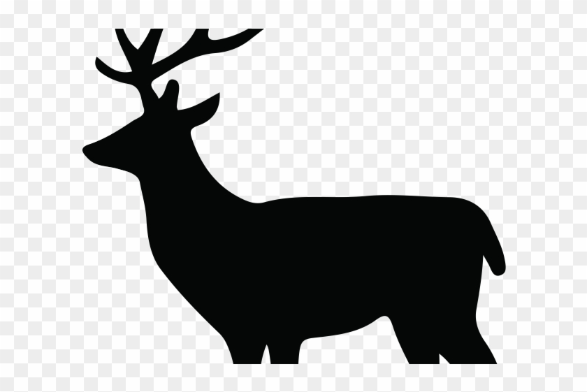 Stag Clipart Doe - Free Deer Silhouette #1352111
