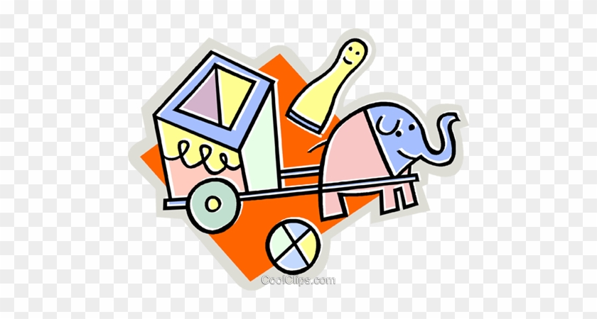 Cart Clipart Elephant - Toys Clip Art #1352203