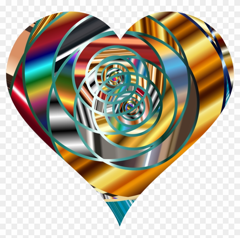 Spiral Circle Vortex Shape Heart - Heart #1352262
