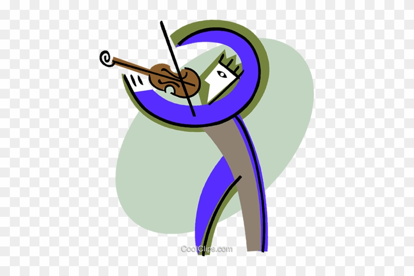 Man Playing Violin Royalty Free Vector Clip Art Illustration - Man Playing Violin Royalty Free Vector Clip Art Illustration #1352265