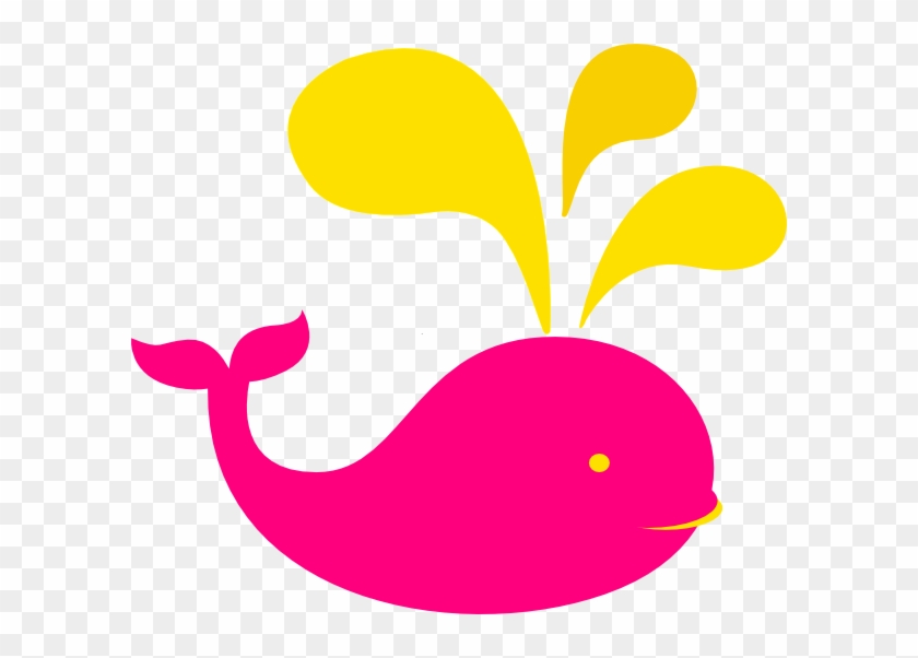 Whale Pink And Yellow Clip Art At Clkercom Vector Online - Yellow And Pink Clker #1352268