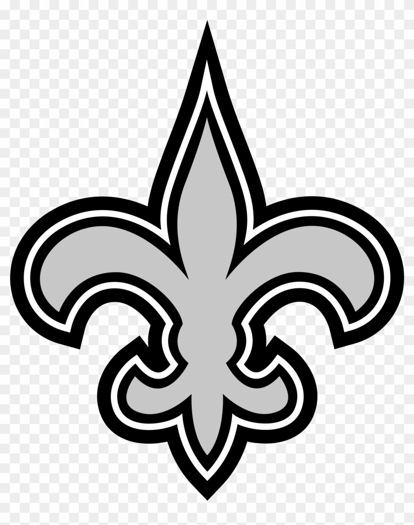 New Orleans Saints Logo Black And White - New Orleans Saints Logo Png #1352306