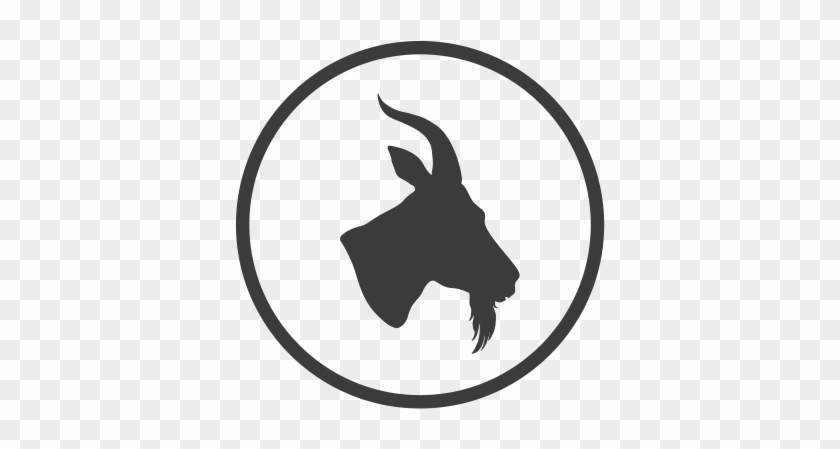 Silhouette At Getdrawings Com - Goat Head Png #1352354