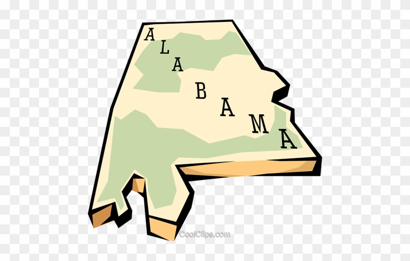 State Map Royalty Free - Alabama History #1352530