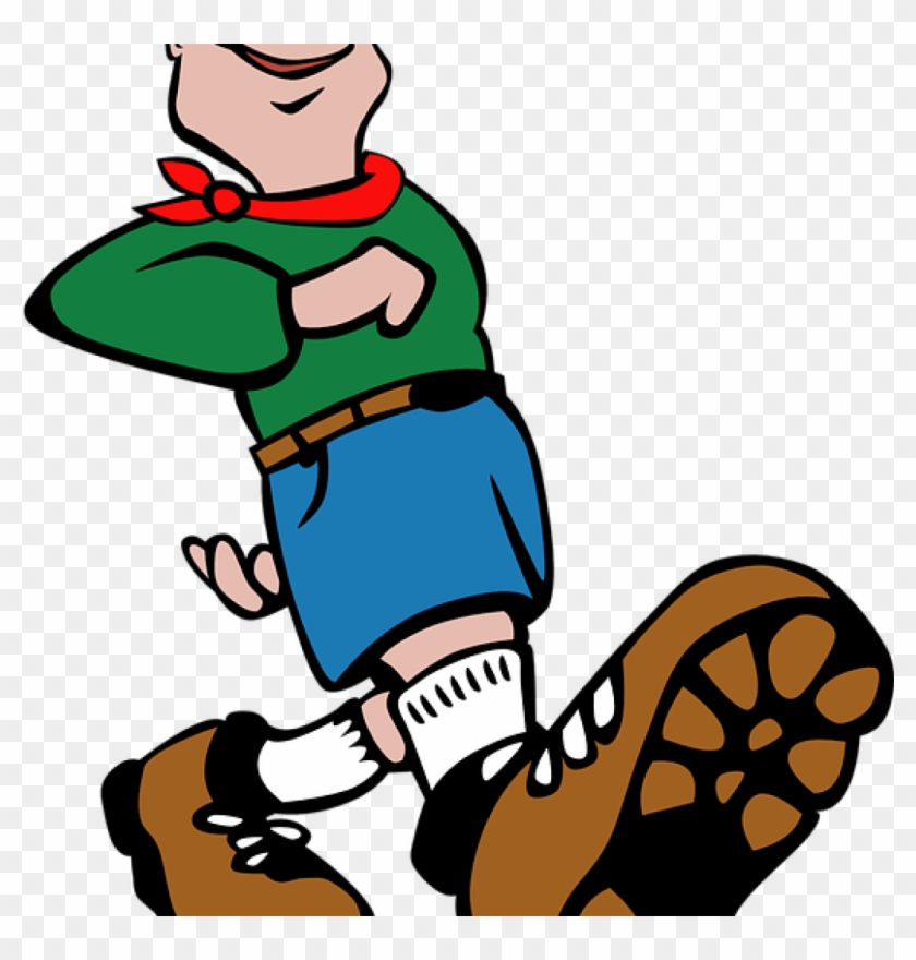 Boy Scout Clip Art Free Boy Scout Hiking Walk Free - Las Aventuras De Huckleberry Finn [book] #1352573