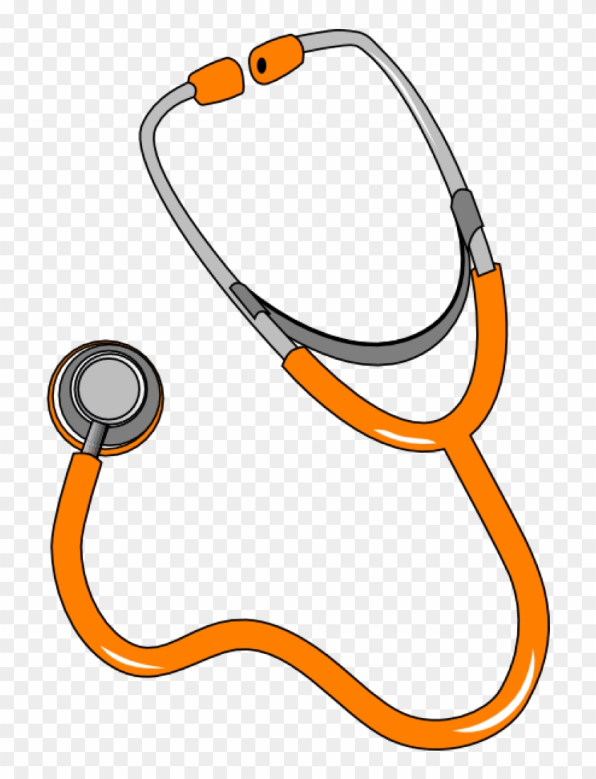 Permalink To Doctor Tools Clipart - Orange Stethoscope Clipart #1352584