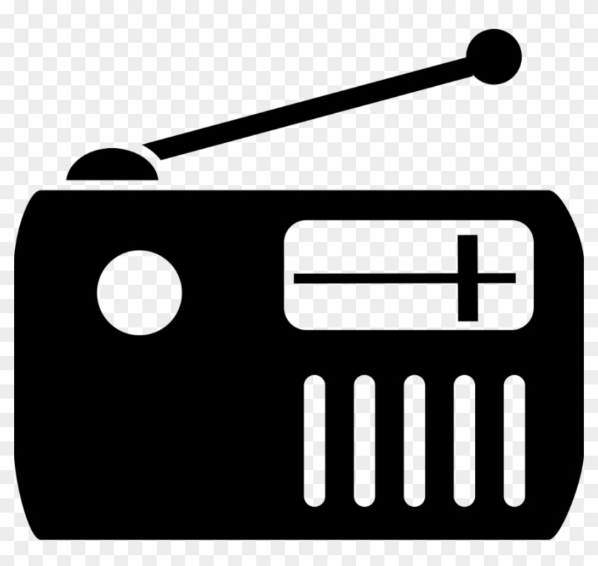 Icono Radio Clipart Antique Radio Fm Broadcasting - Radio Silueta Png #1352640