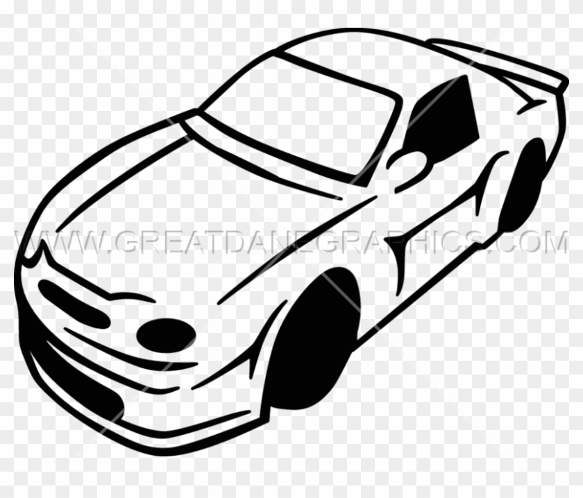 Nascar Clipart Black And White - Car #1352649