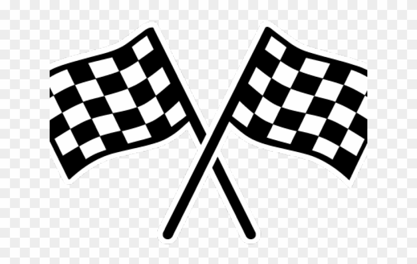 Nascar Clipart Nascar Flag - Go Kart Racing Silhouette #1352660
