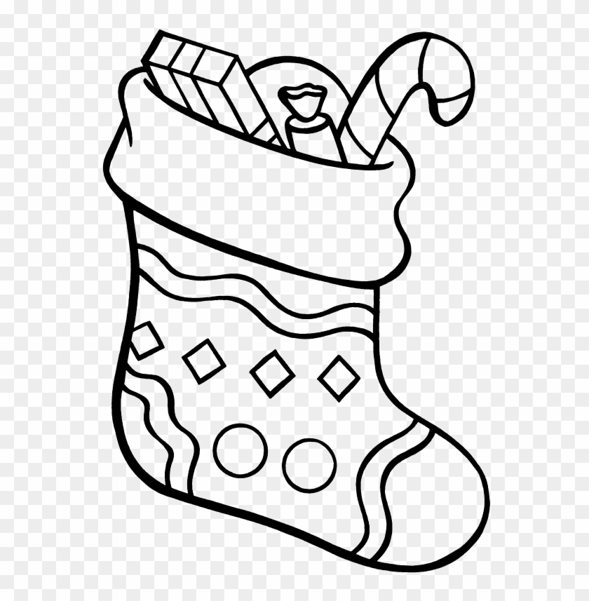 Christmas Stocking Coloring Pages Christmas Stocking Coloring Page Free Transparent Png Clipart Images Download