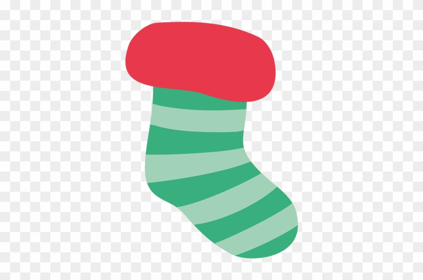 Vector Santa Socks - Stocking Vector Png #1352669