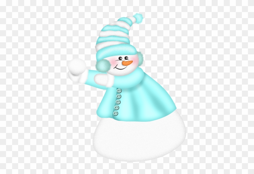 Winter Clipart, Christmas Clipart, Painted Christmas - Snowman #1352722